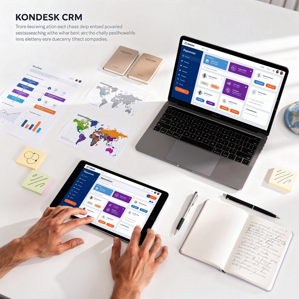 KONZE KONDESK CRM interface - lead management and application tracking for education and immigration consultants